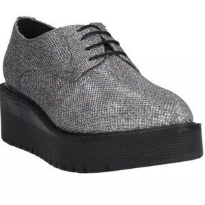 GUC FORMENTINI Derby Shoes US7 EU37 Glitter Pointed Toe Made in Italy